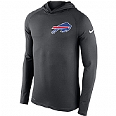 Men's Buffalo Bills Nike Charcoal Stadium Touch Hooded Performance Long Sleeve T-Shirt,baseball caps,new era cap wholesale,wholesale hats